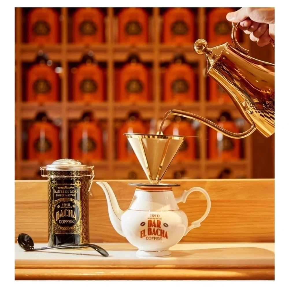 Bacha Coffee Blue and Red Tin Set (018)